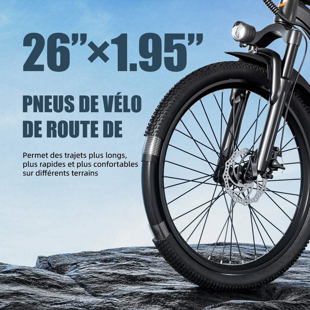 Bicicleta Elétrica Aairsk Q7 26 Polegadas