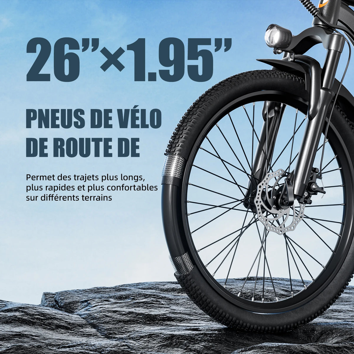 Bicicleta Elétrica Aairsk Q7 26 Polegadas