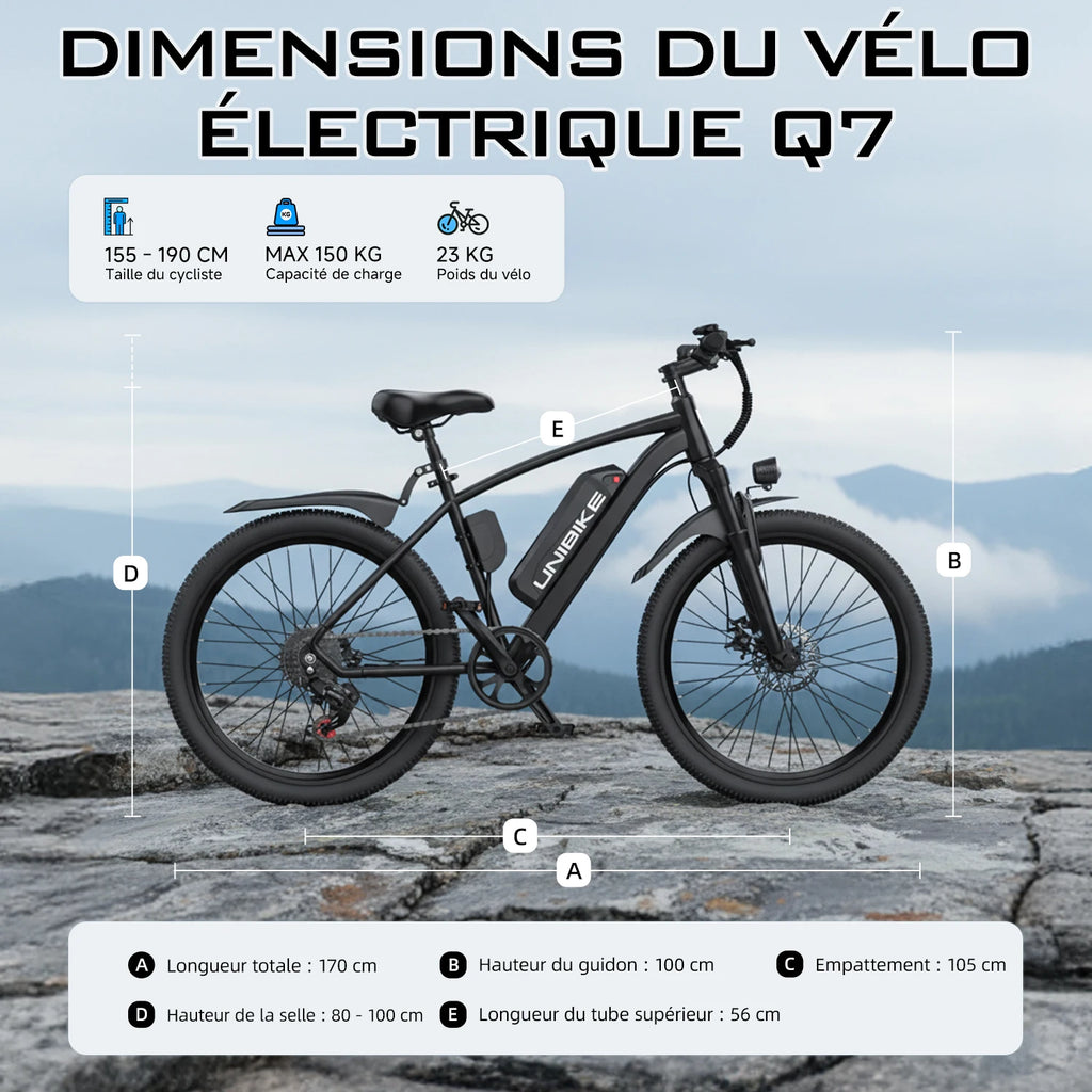 Bicicleta Elétrica Aairsk Q7 26 Polegadas