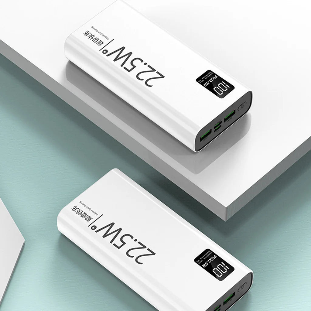 Carregador Portátil 20000mAh Turbo com Tela LCD: 100% Original