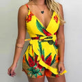Macacão spaghetti estampado, Moda Casual