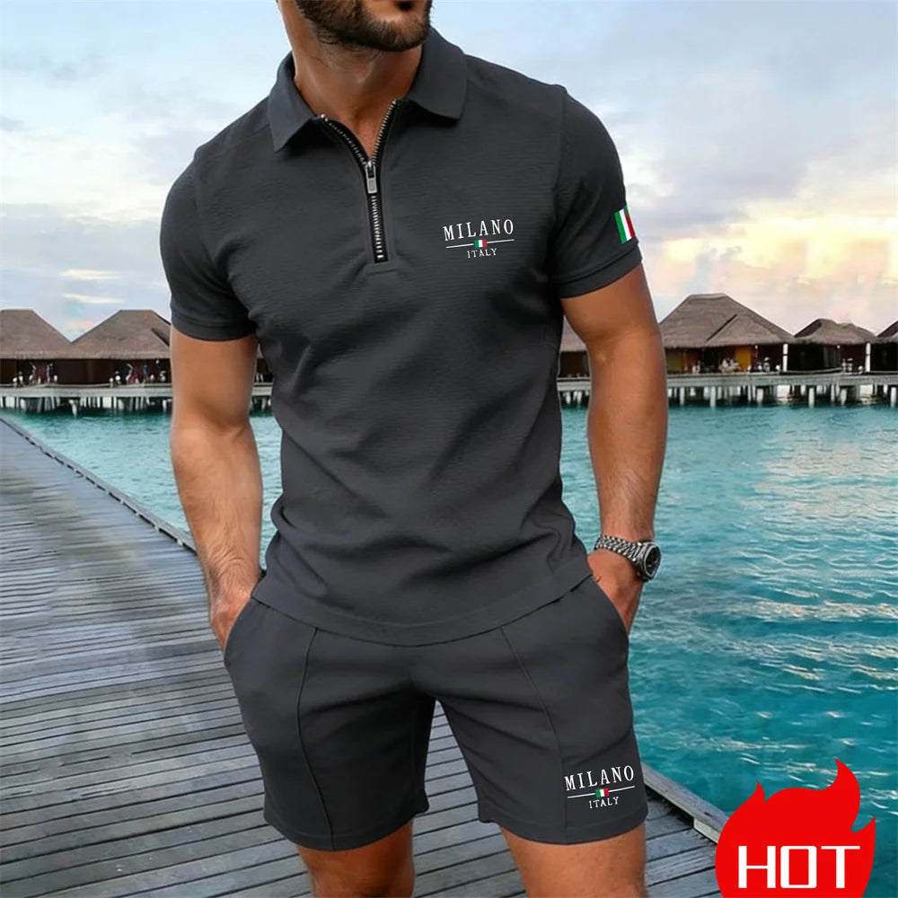 Conjunto Polo com Zíper