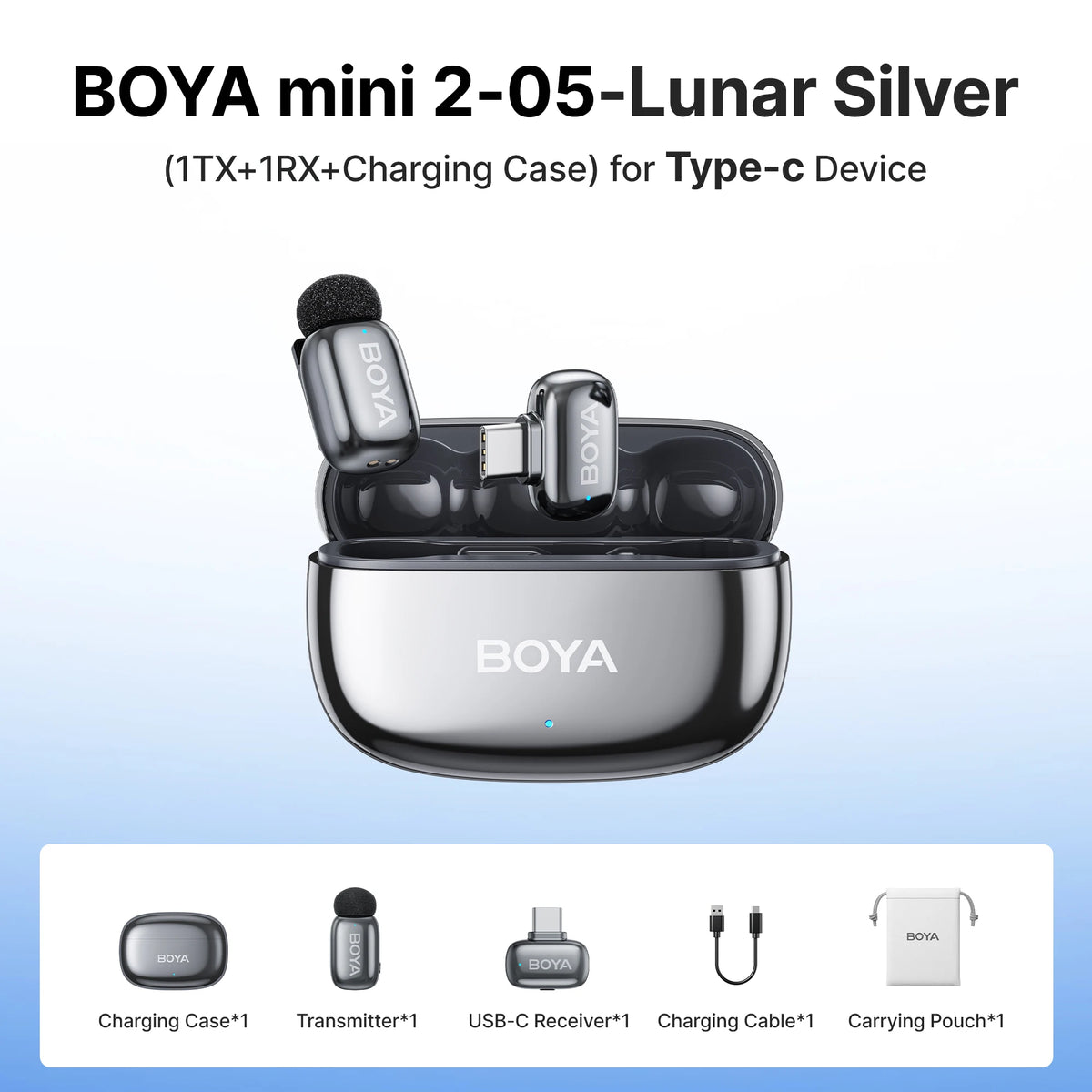 Microphone BOYA Mini 2 Mic USB-C Phone