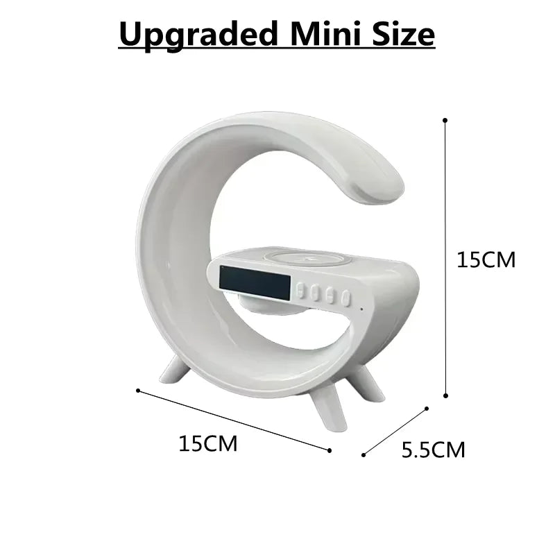Carregador sem fio Multifuncional com luz RGB, Carregamento Rápido