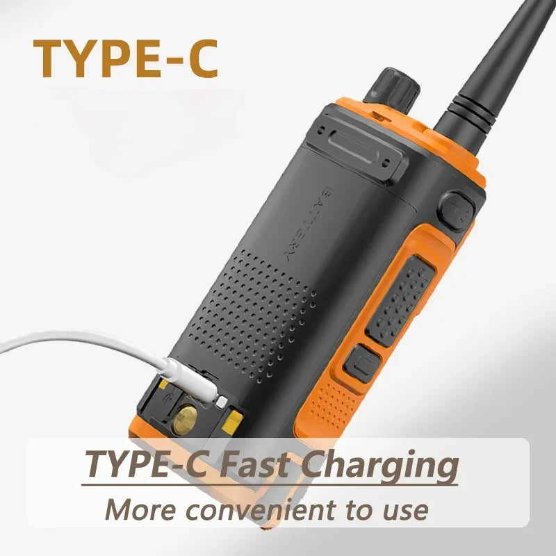 Baofeng UV 17 Pro GPS Walkie Talkie Air Band Alta Potência Tipo USB C