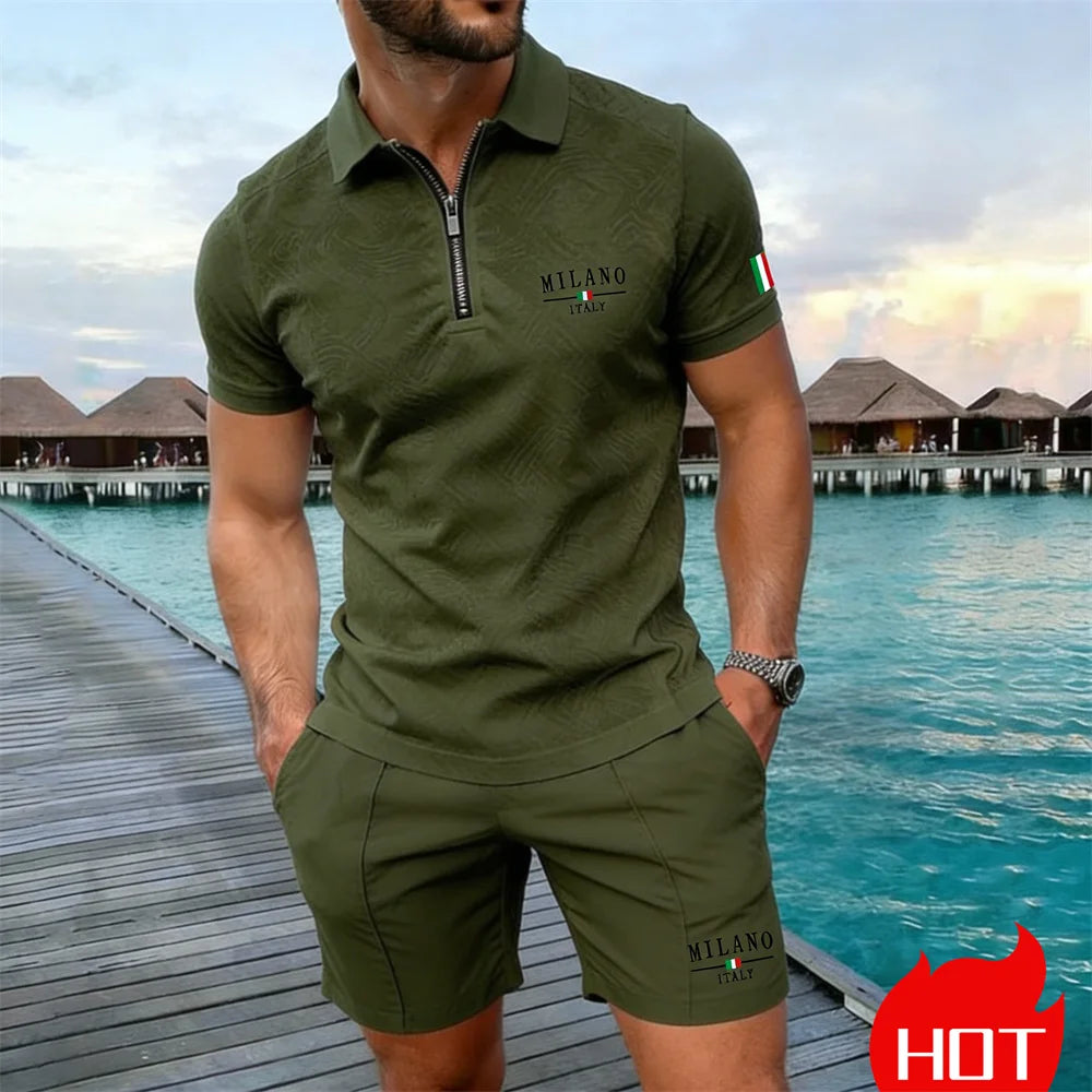 Conjunto Polo com Zíper