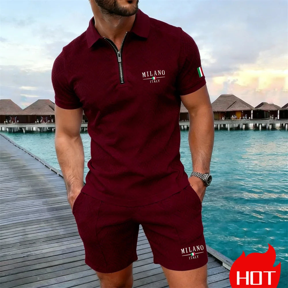 Conjunto Polo com Zíper