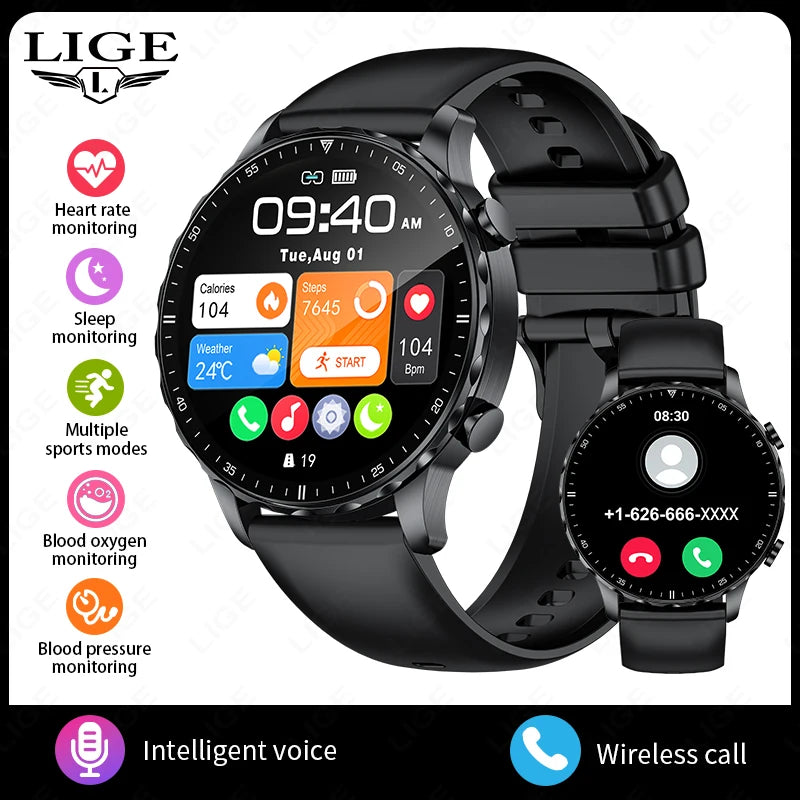 relógio Lige Modelo 2026, 1.85 "tela hd
