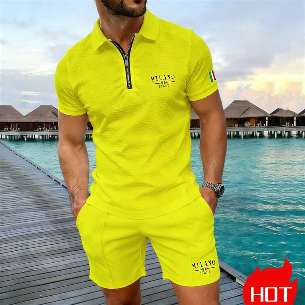 Conjunto Polo com Zíper