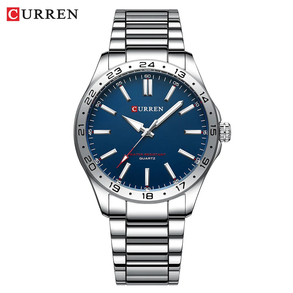 Relógio Curren 8452 ORIGINAL quartzo Aço Inoxidável