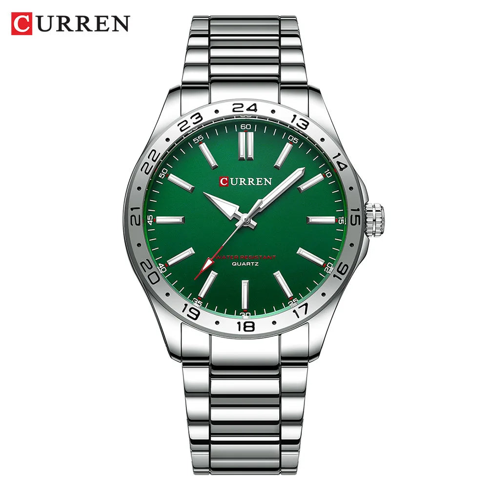 Relógio Curren 8452 ORIGINAL quartzo Aço Inoxidável