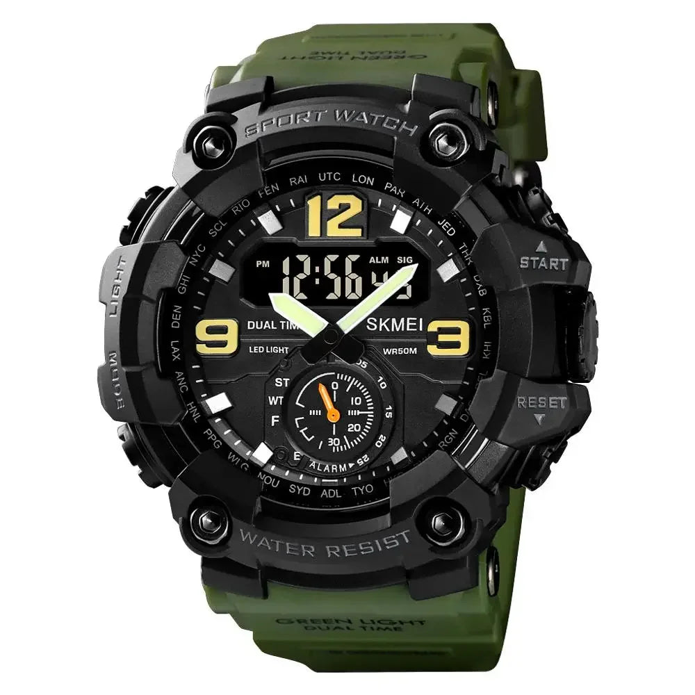 Relógio Skmei 1637 digital militar camuflagem à prova d'água à prova de choque