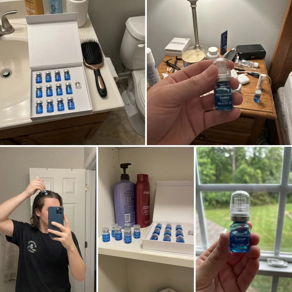Kit de Microagulhas para Crescimento Capilar