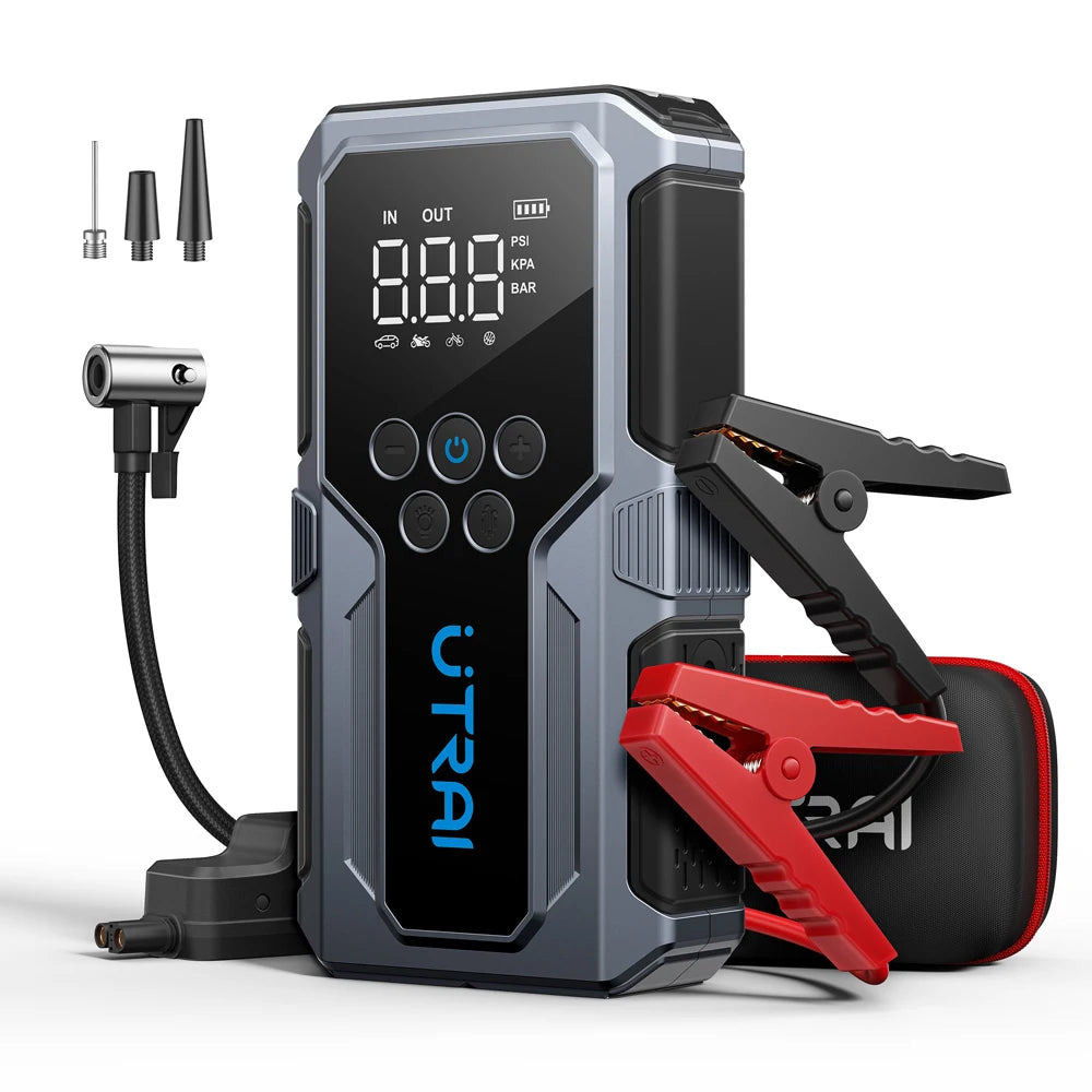Power Bank Portátil 150PSI Bomba de ar Bateria de carro Boosteres de emergência
