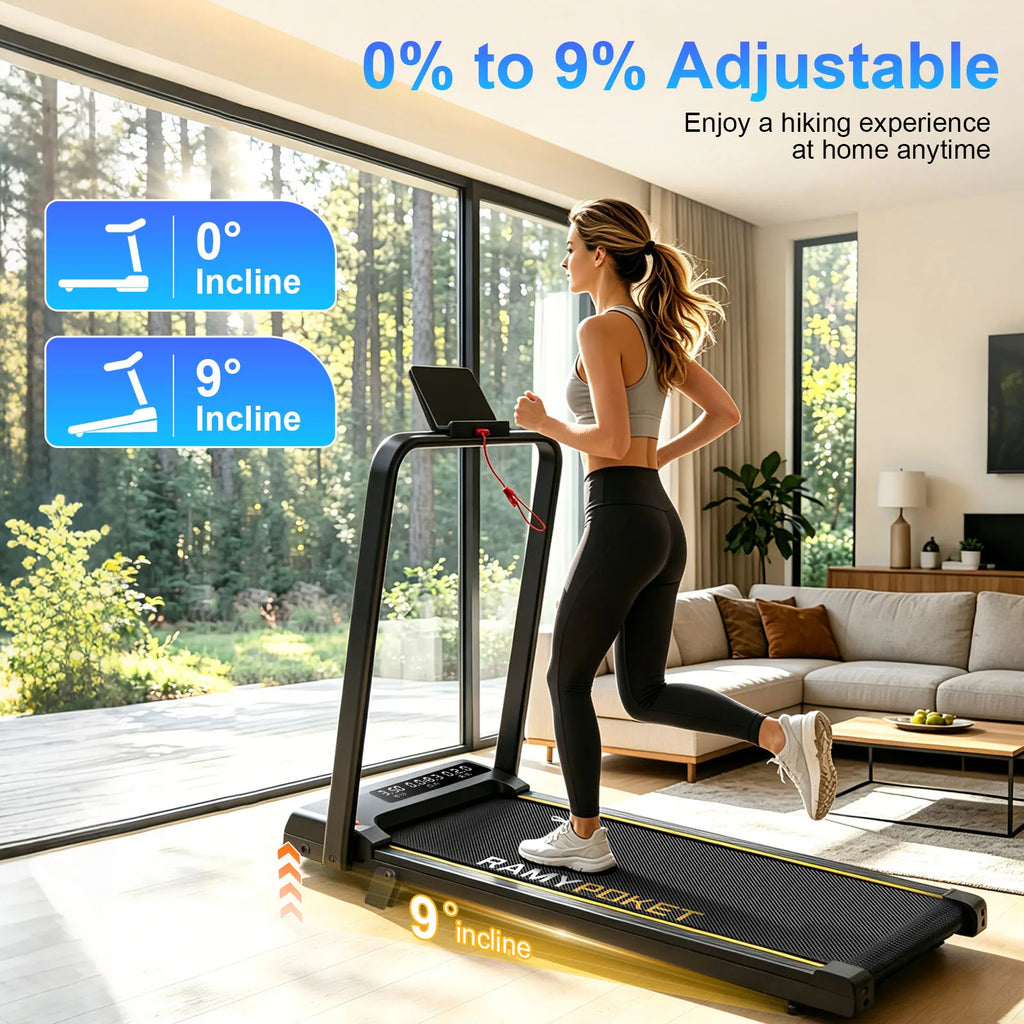 RAMYPOKET Passadeira dobravel com inclinacao de 12%, 1-12 km/h.2,5 HP 150 kg com controle