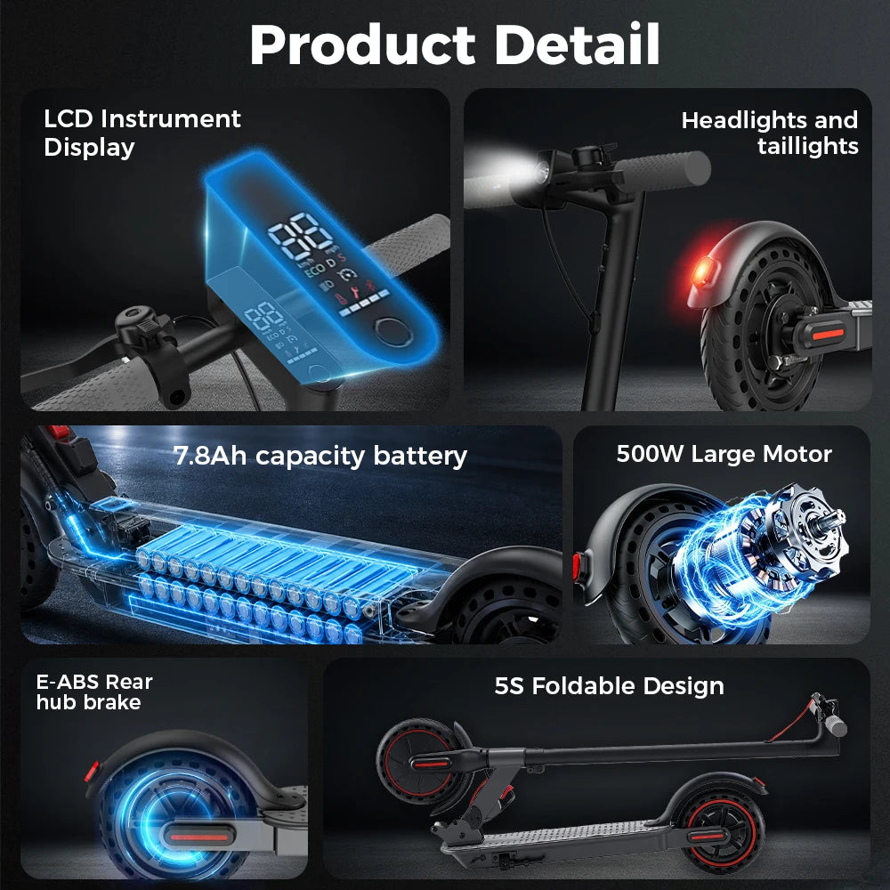 Scooter Elétrico W3C 8.5 Polegadas