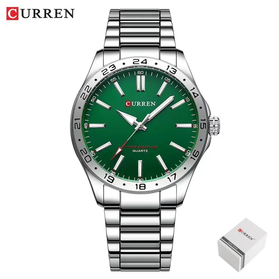 Relógio Curren 8452 ORIGINAL quartzo Aço Inoxidável
