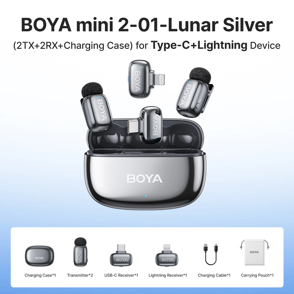 Microphone BOYA Mini 2 Mic USB-C Phone