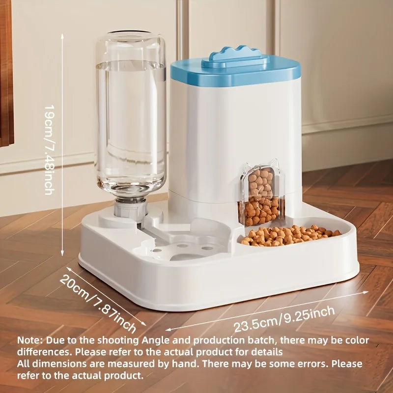 Distribuidor e Alimentador Automático para Gatos, Cães com Fed por Gravidade, à Prova de Derramamento,