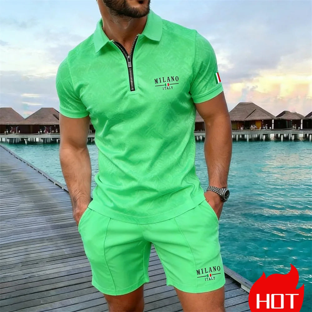 Conjunto Polo com Zíper
