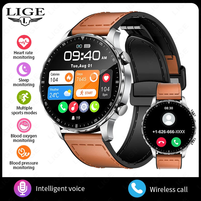 relógio Lige Modelo 2026, 1.85 "tela hd