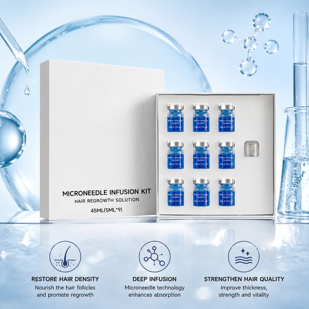 Kit de Microagulhas para Crescimento Capilar