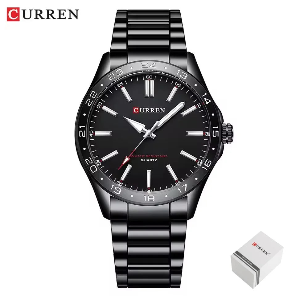 Relógio Curren 8452 ORIGINAL quartzo Aço Inoxidável
