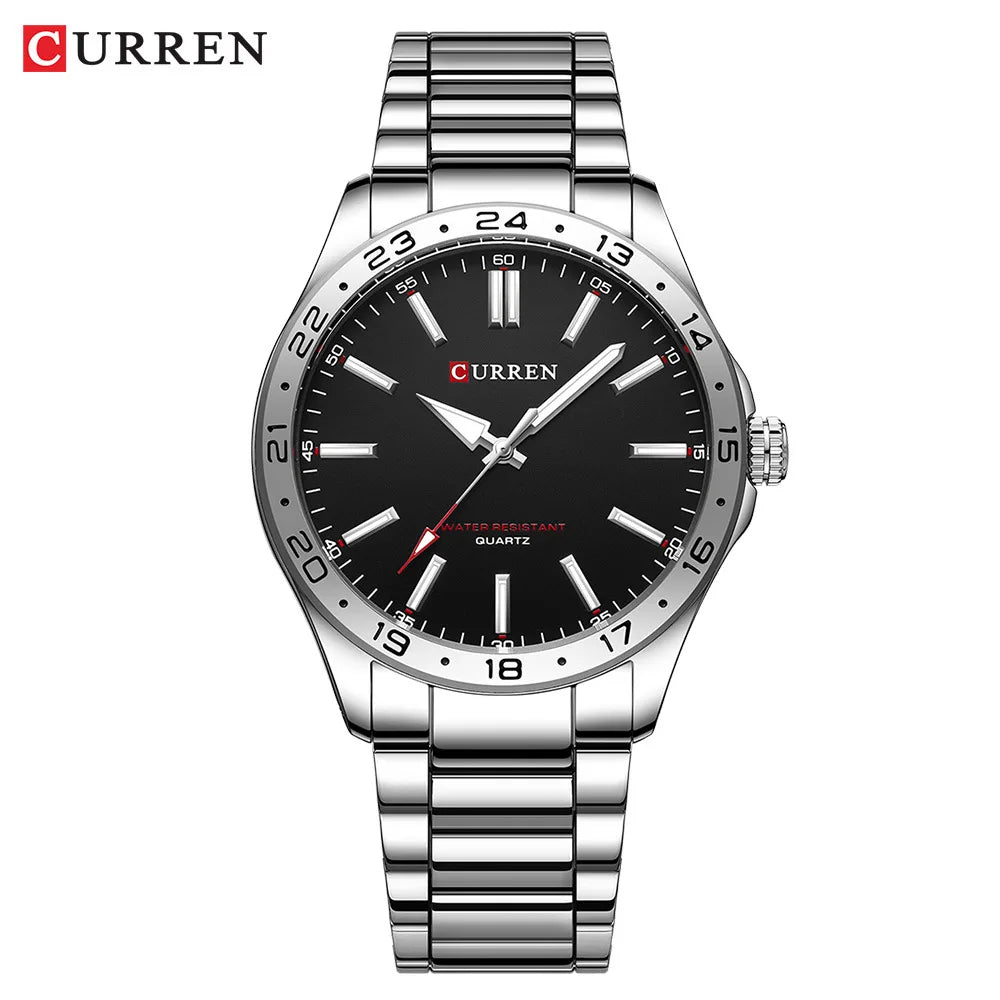 Relógio Curren 8452 ORIGINAL quartzo Aço Inoxidável