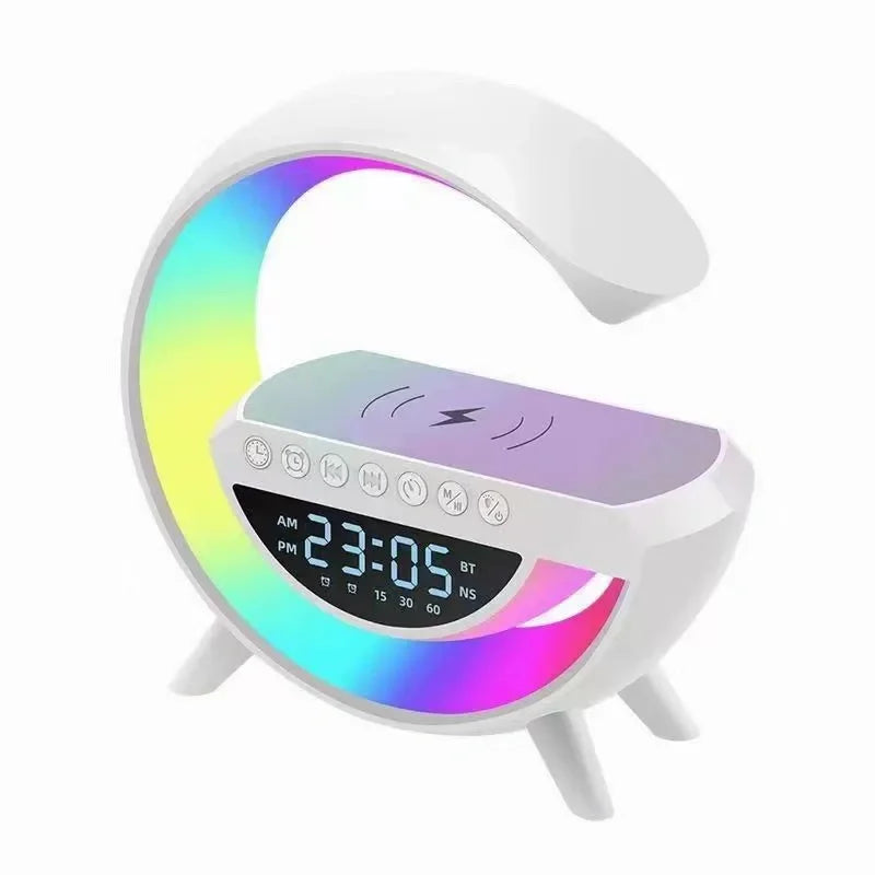 Carregador sem fio Multifuncional com luz RGB, Carregamento Rápido
