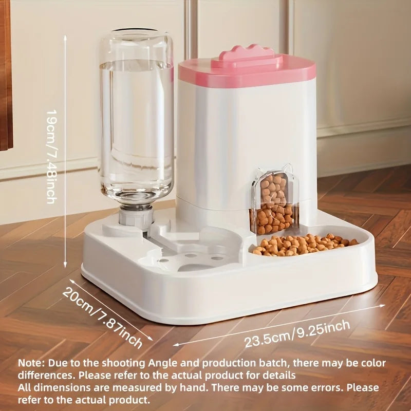 Distribuidor e Alimentador Automático para Gatos, Cães com Fed por Gravidade, à Prova de Derramamento,