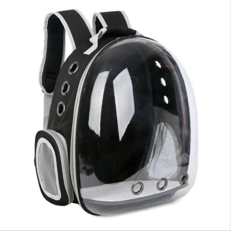 Mochila Transparente para Transporte de Animais de Estimação, Respirável e Portátil, para Cães, Gatos e Filhotes