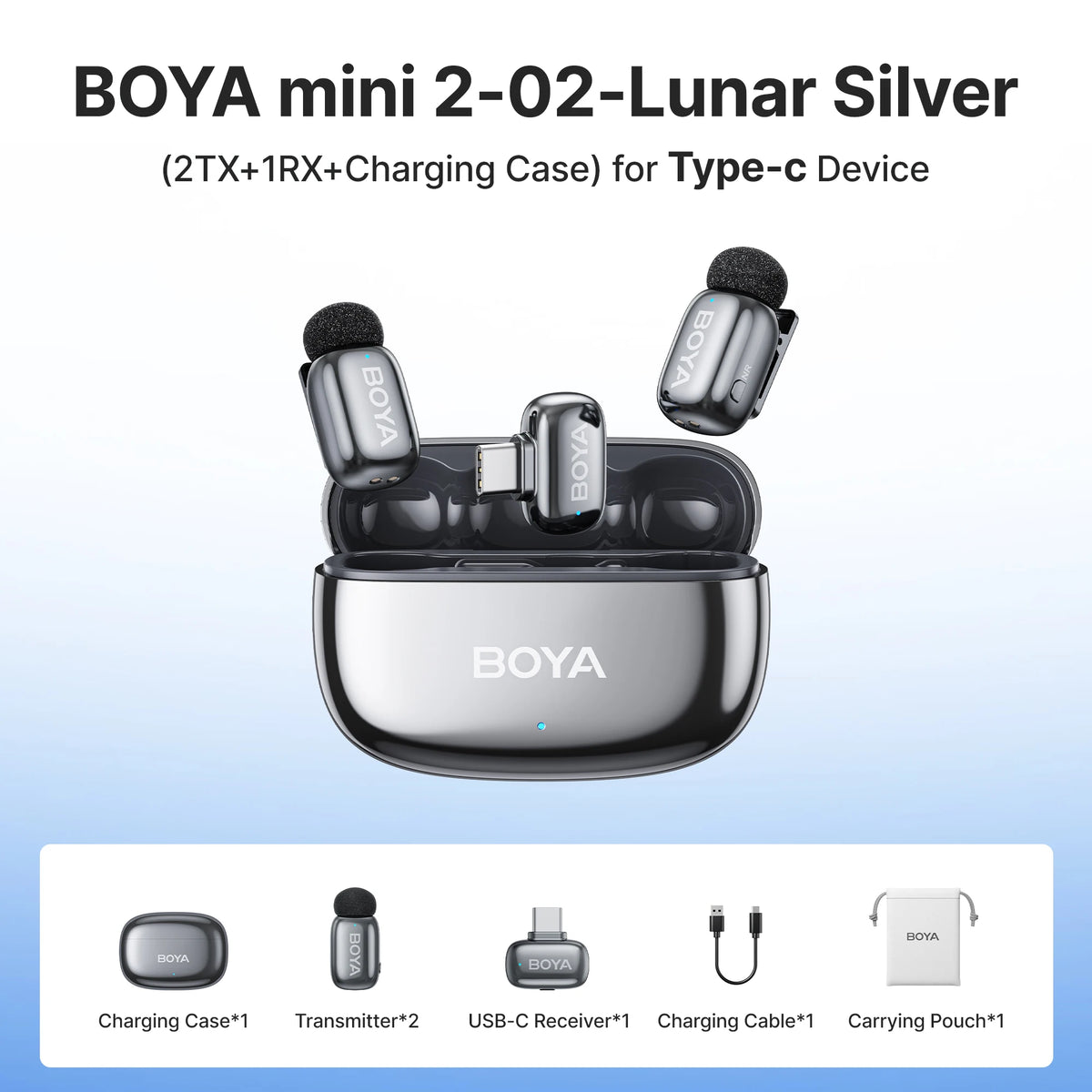 Microphone BOYA Mini 2 Mic USB-C Phone