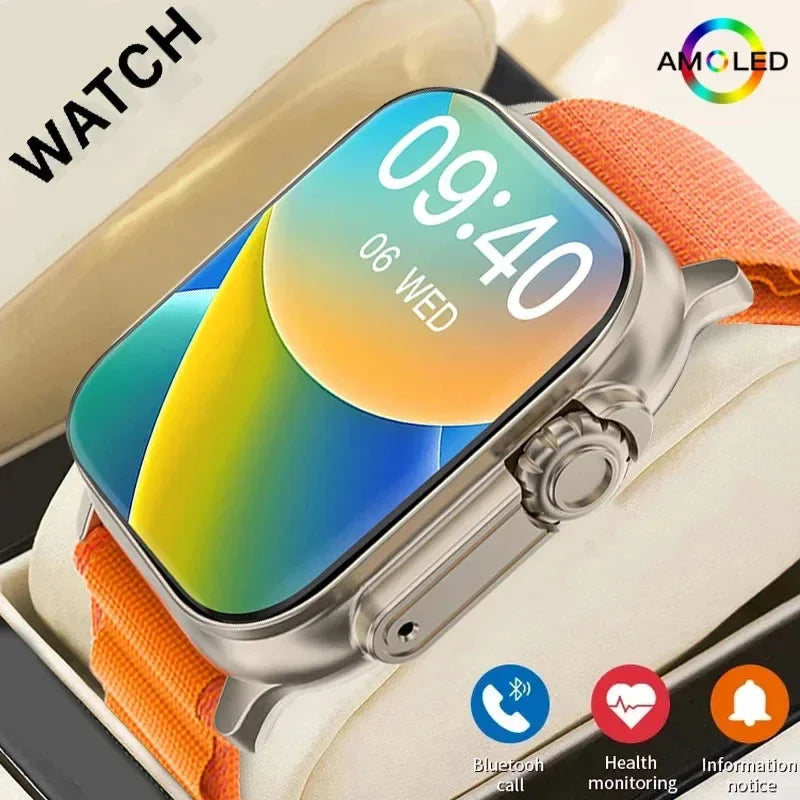 Relógio Smartwatch para Android e iOS, Tela HD de 2,01 Polegadas