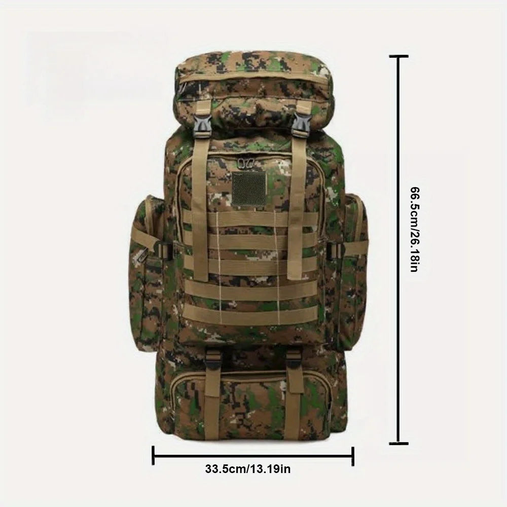 Mochila para Caminhadas e Camping, Impermeável ideal para Viagens e Emergências
