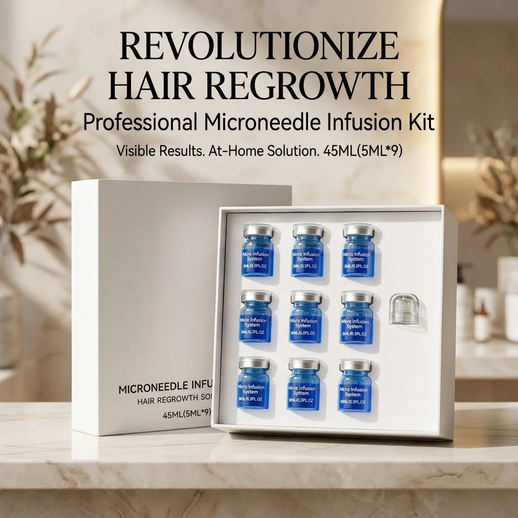 Kit de Microagulhas para Crescimento Capilar