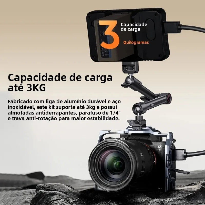Kit de Braço Mágico Ulanzi HD02 de 10 Polegadas com Super Clamp