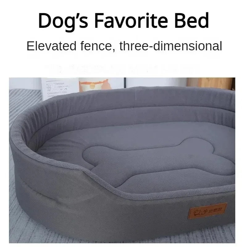 Sofá-cama Impermeável e Antiácaro para Cães e Gatos Pequenos, Médios e Grandes