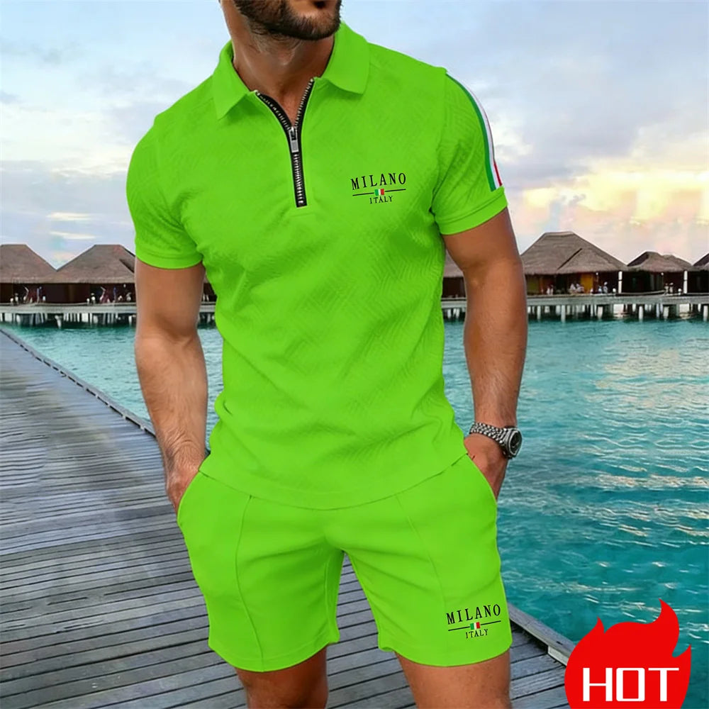 Conjunto Polo com Zíper