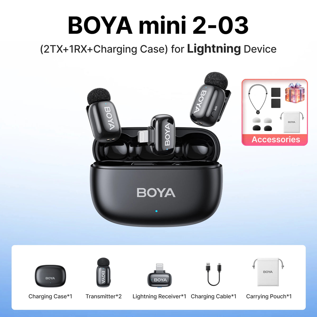 Microphone BOYA Mini 2 Mic USB-C Phone