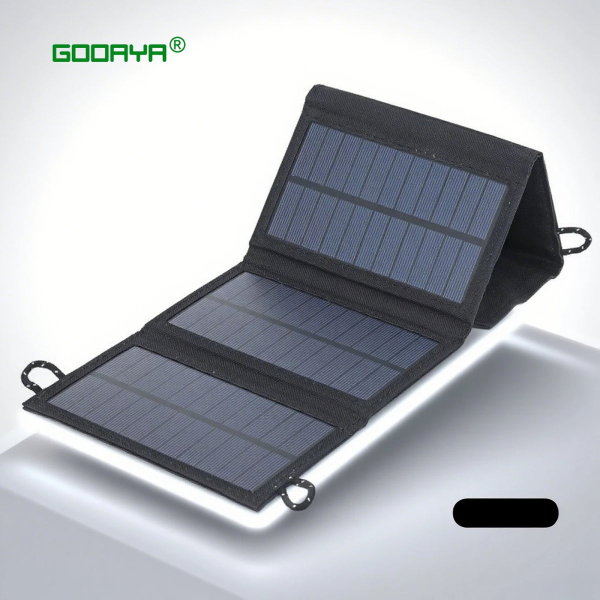 Painel solar dobrável de 4 dobras, 100w, 20w/h usb 5v dc