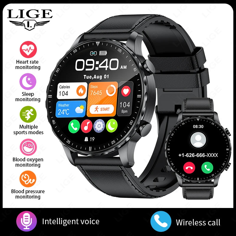 relógio Lige Modelo 2026, 1.85 "tela hd