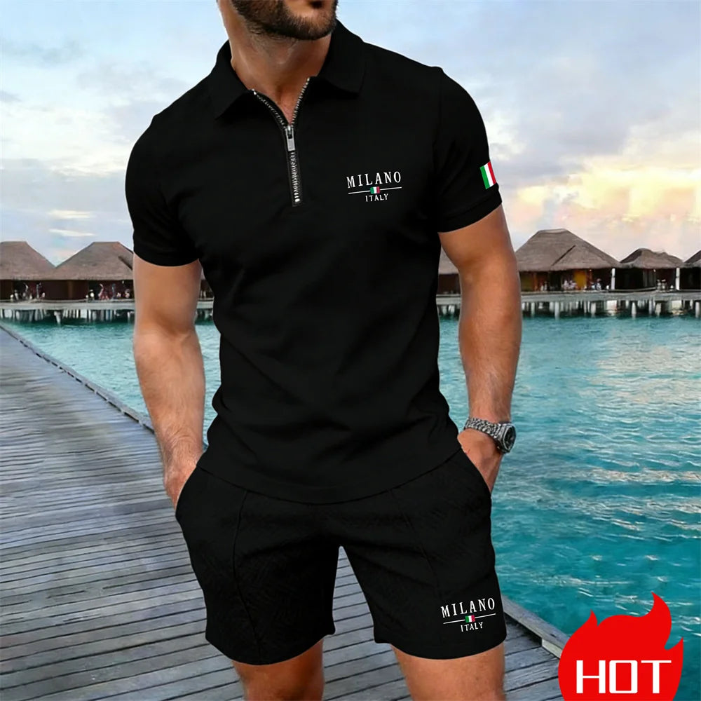 Conjunto Polo com Zíper