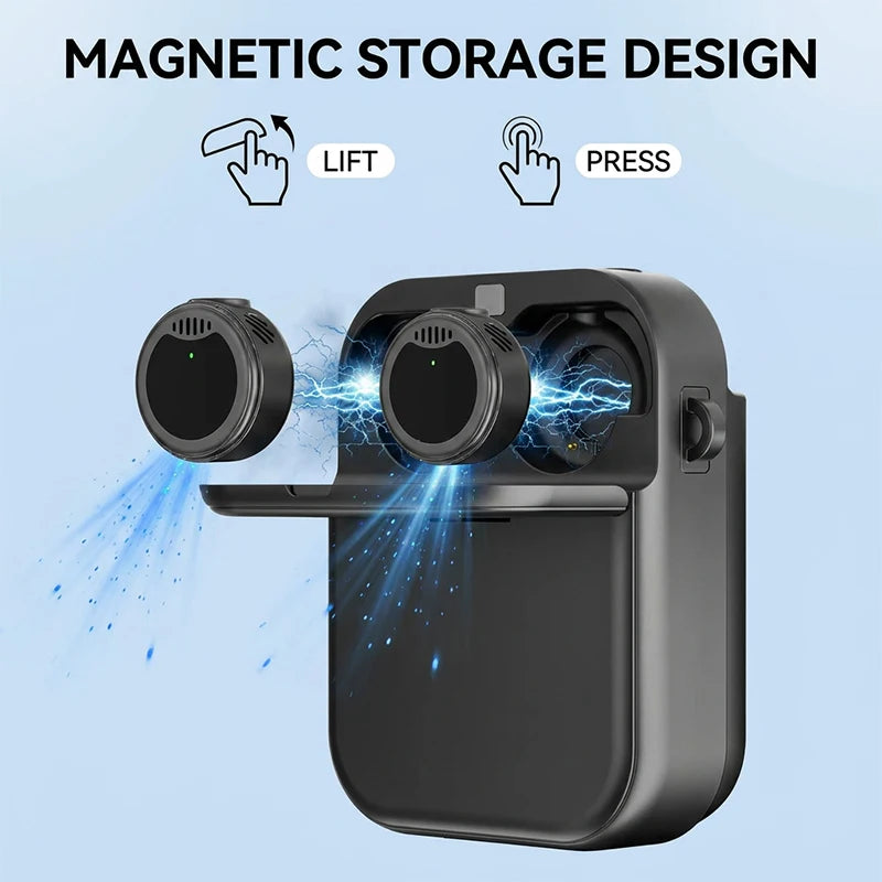 Amplificador de Voz 5W com 2 Microfones de Lapela Sem Fio Recarregável