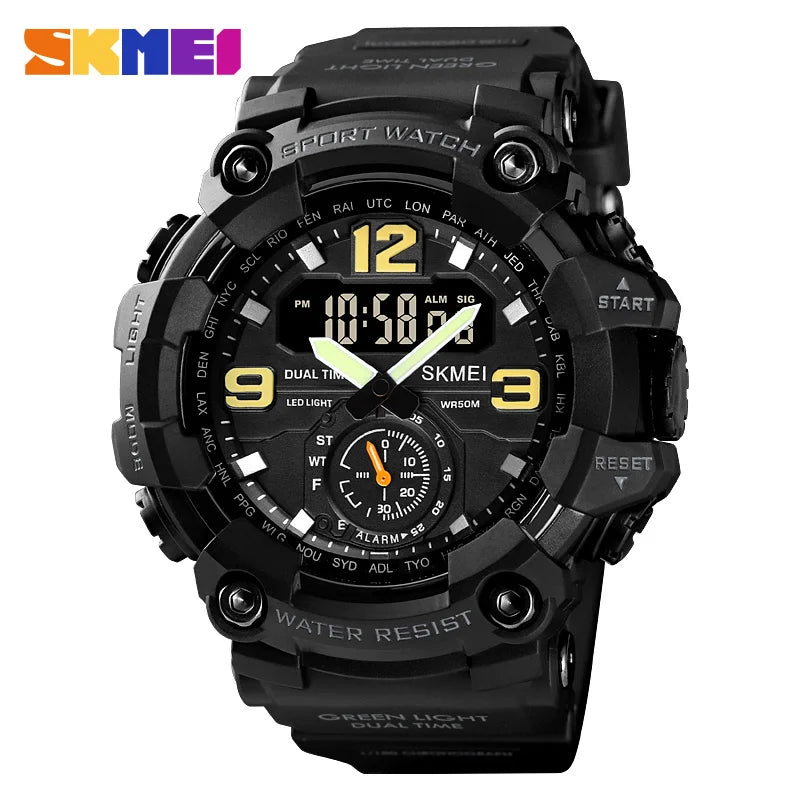 Relógio Skmei 1637 digital militar camuflagem à prova d'água à prova de choque