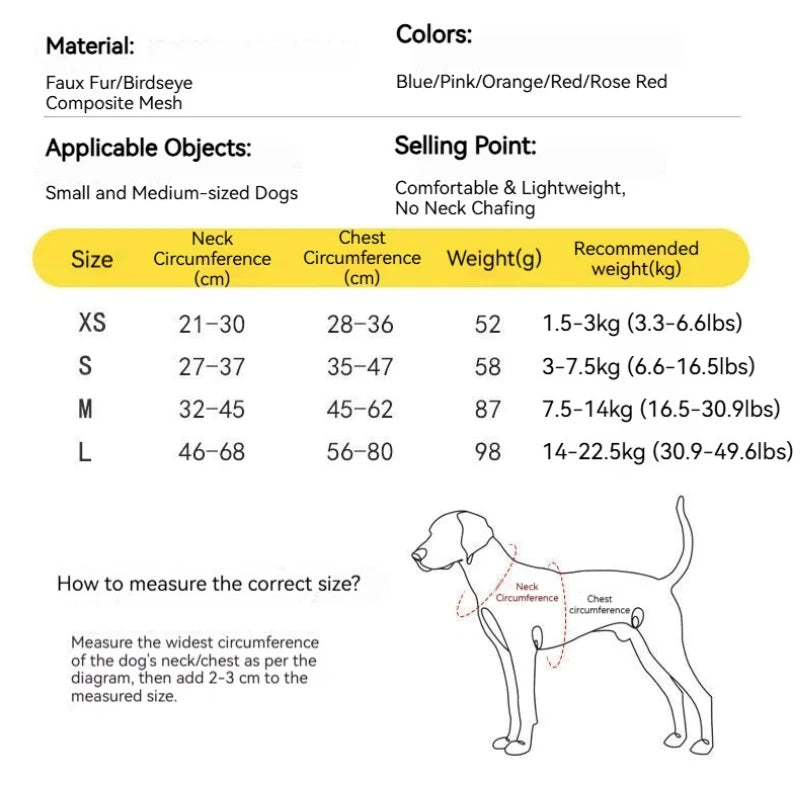 Coleira Peitoral para Cães Pequenos com Estampa Listrada e Blocos de Cor, Colete Anti-Fuga