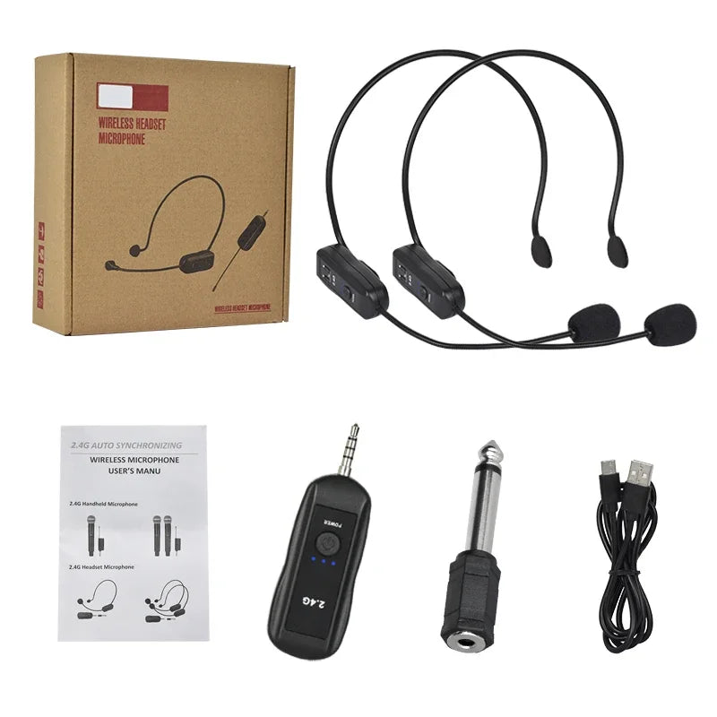 Microfone Sem Fio 2.4g Amplificador de Voz de Alta Qualidade com Cancelamento de Ruído