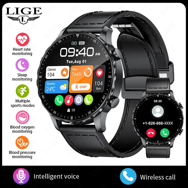 relógio Lige Modelo 2026, 1.85 "tela hd