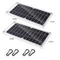 Painel Solar Portátil 5V USB Tipo-C: Kit Flexível e Leve para Carregamentos, Carros, Camping, Caminhadas e Power Banks - IP65