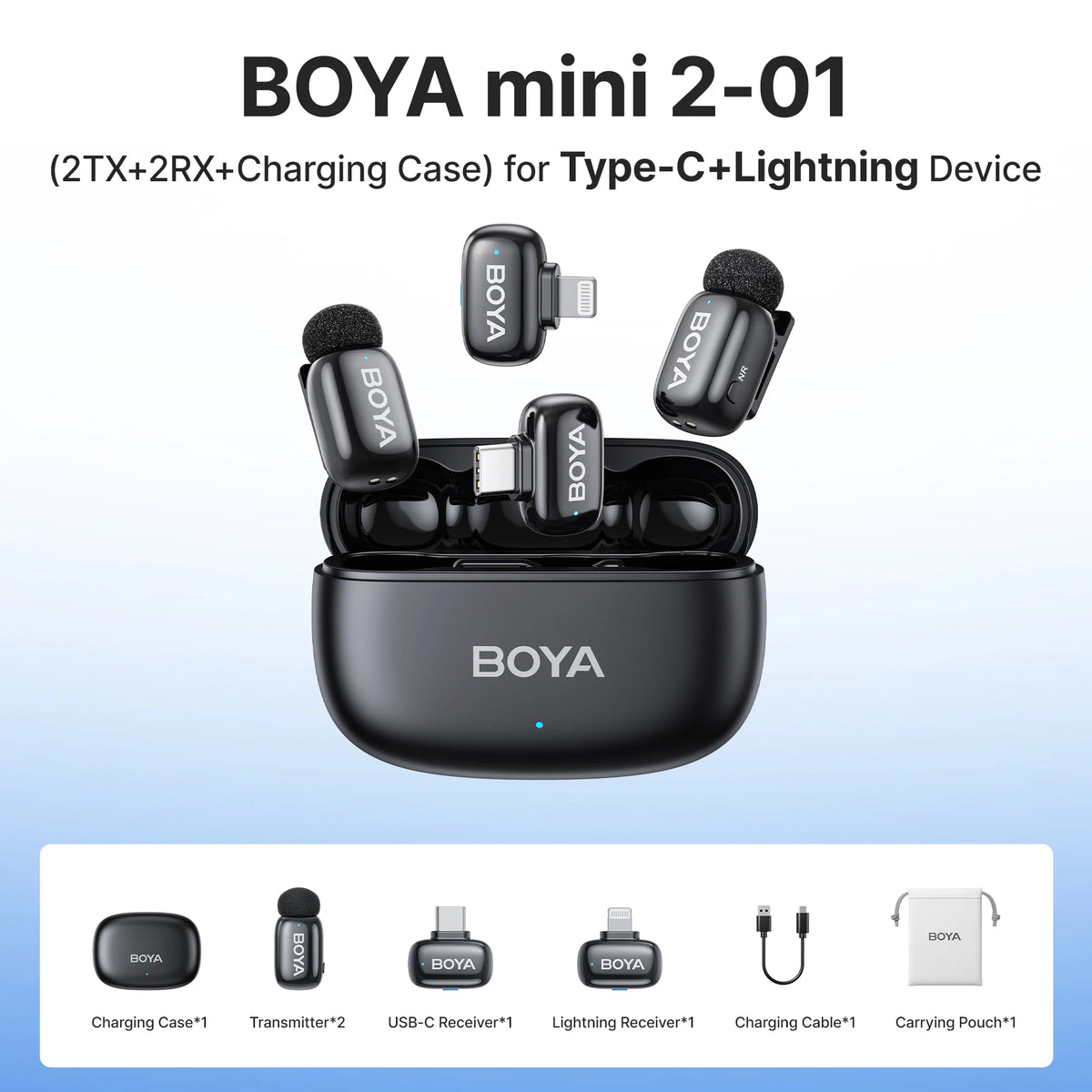 Microphone BOYA Mini 2 Mic USB-C Phone