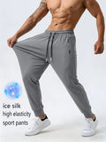 Calça de Seda com Zíper